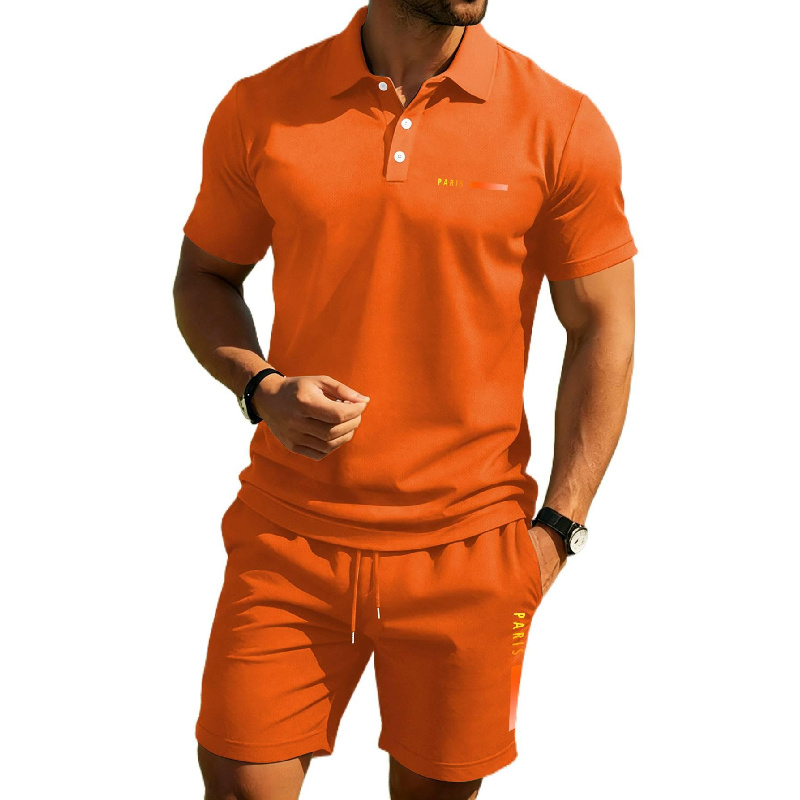 PARIS Print Men's high-end sum - Men'S Fashion Polo Shirt recension och pris