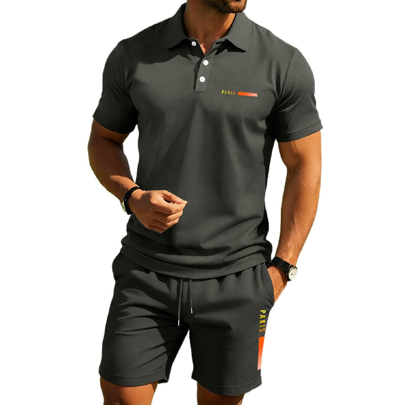 PARIS Print Men's high-end sum - Men'S Fashion Polo Shirt recension och pris