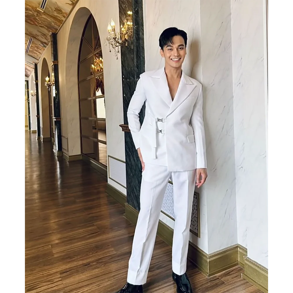 Chic White High-quality Men Su - Mens Fashion Trajes recension och pris