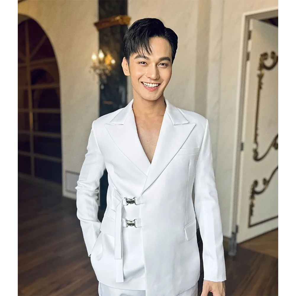 Chic White High-quality Men Su - Mens Fashion Trajes recension och pris