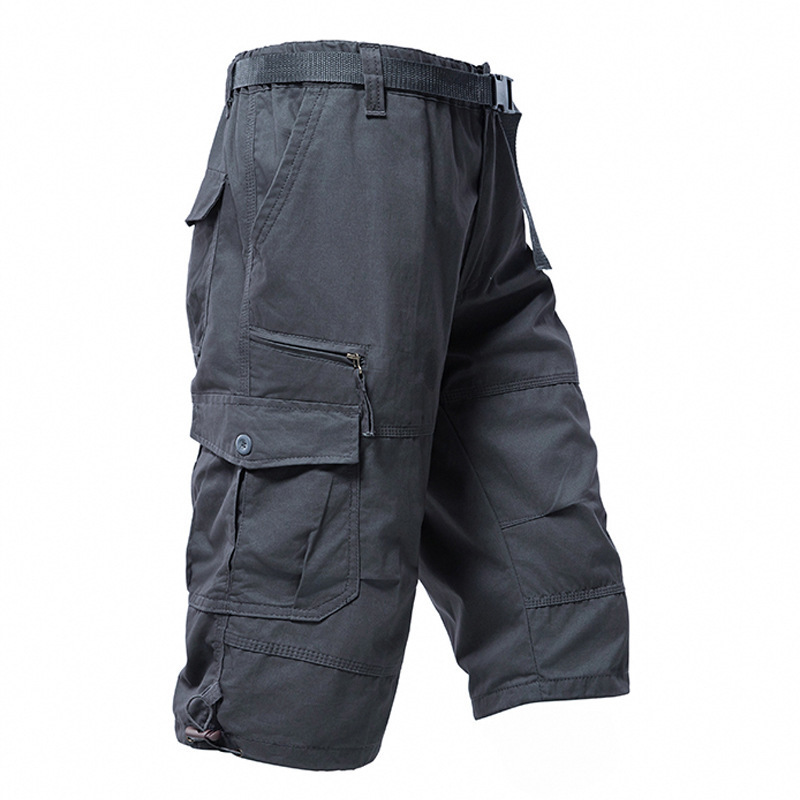 Men's Cotton 3/4 Pants Loose P - Mens Fashion Cargo Pants recension och pris