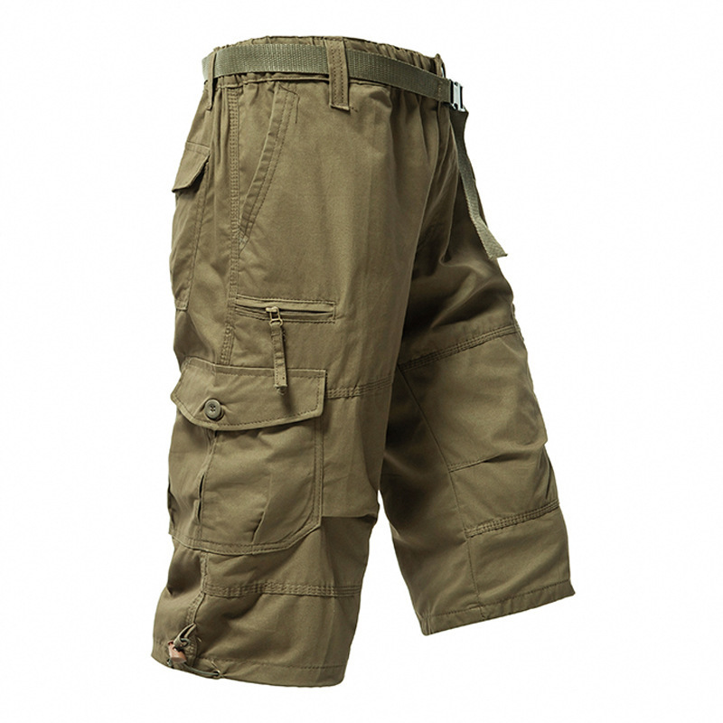 Men's Cotton 3/4 Pants Loose P - Mens Fashion Cargo Pants recension och pris