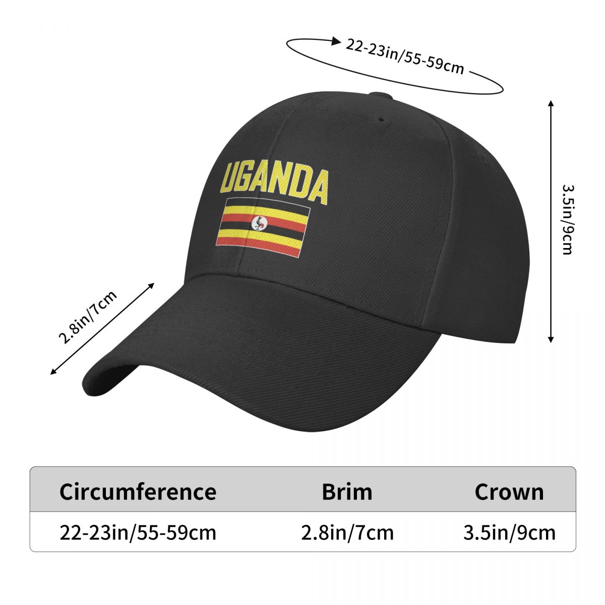 UGANDA Name With Flag Sun Base - Men Fashion Uganda recension och pris