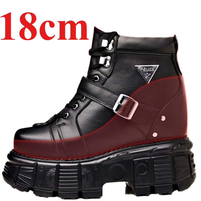 Genuine Leather Motorcycle Boo - Fashion Men'S Boots recension och pris