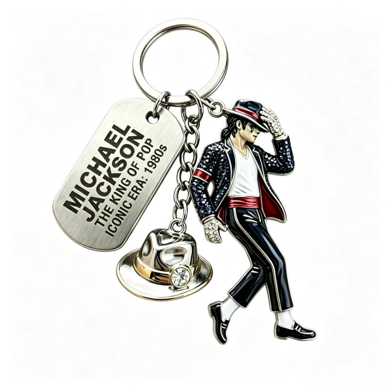 2026 Michael Jackson Keychain, - Men Fashion King recension och pris