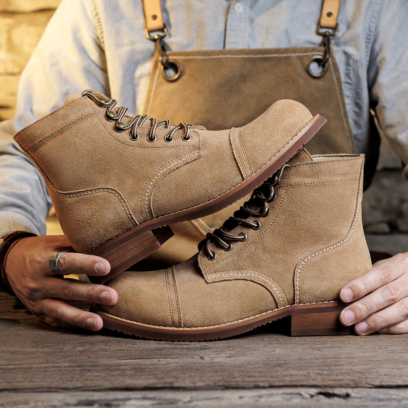 Suede Boot Goodyear-Welted Mot - Fashion Men'S Boots recension och pris
