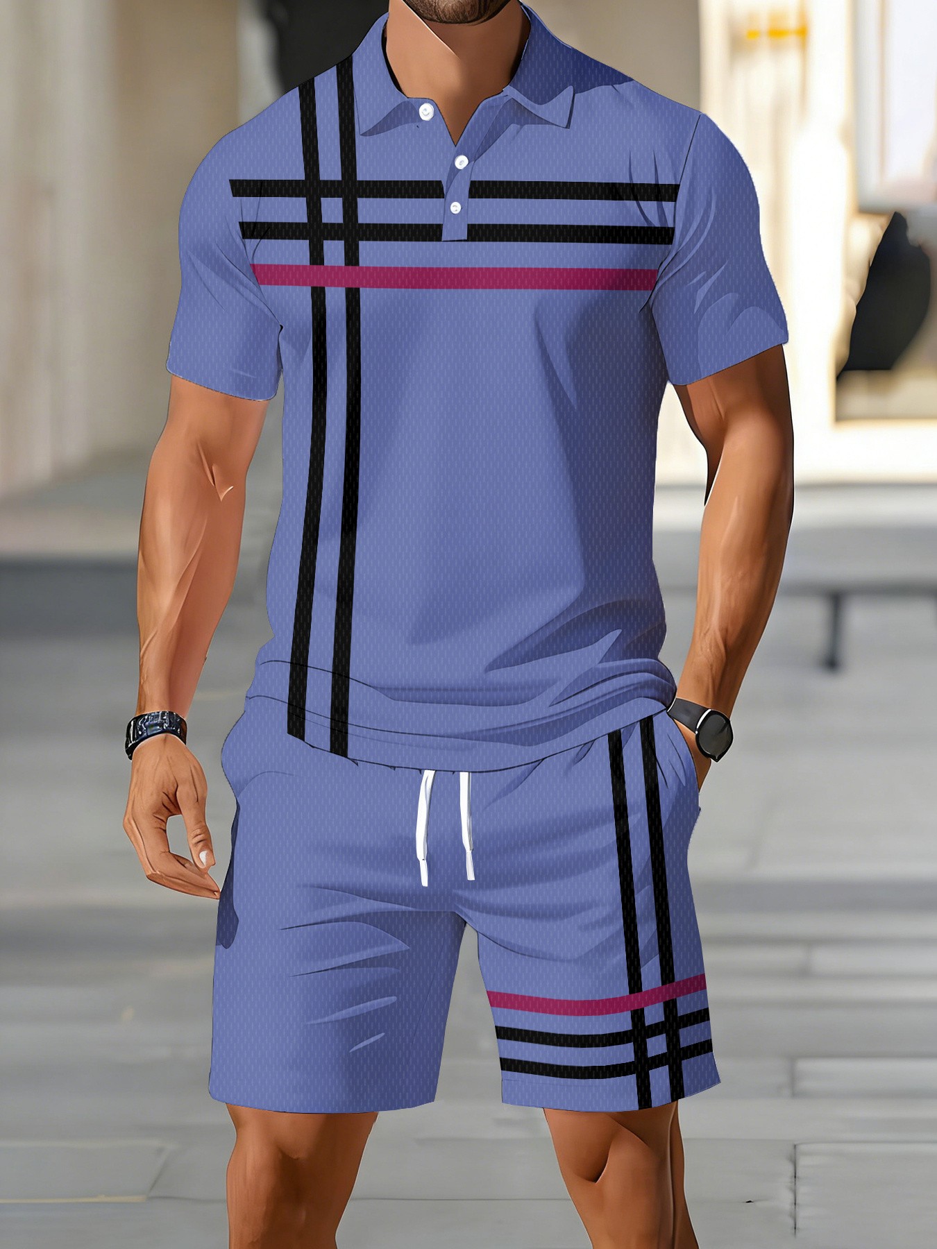 2026 Summer American Men's Pol - Men'S Fashion Polo Shirt recension och pris
