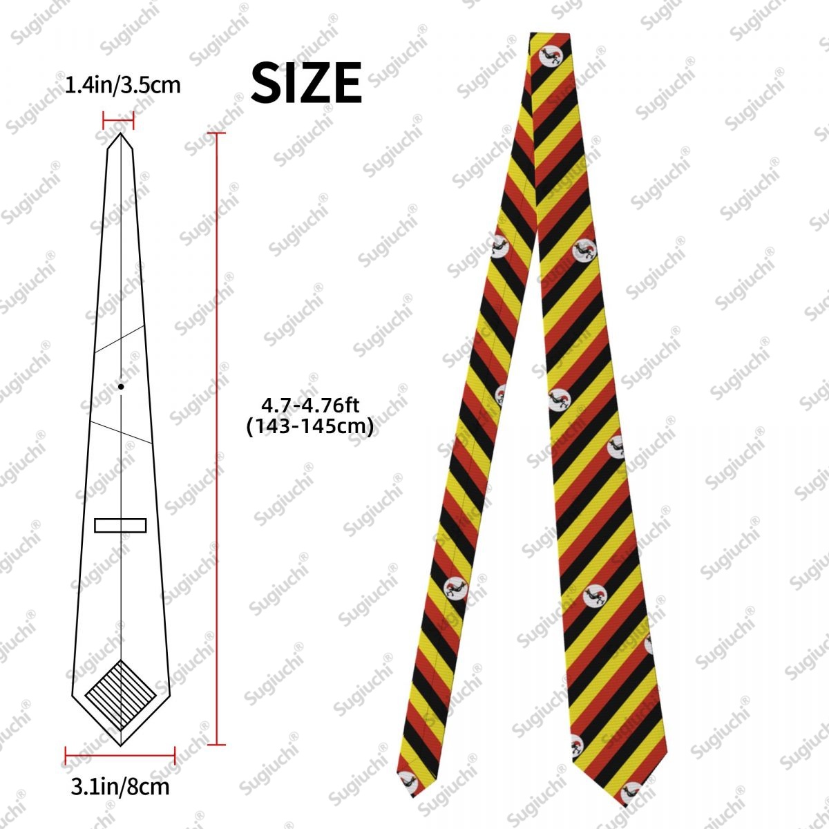 2026 Uganda Flag Wedding Party - Men Fashion Uganda recension och pris
