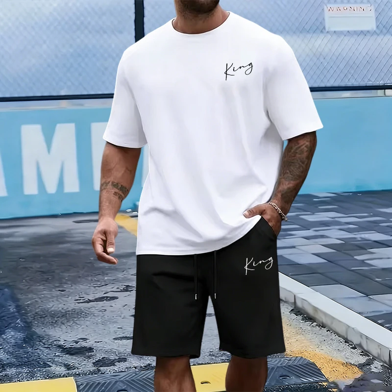 King Letter Men's Set Cotton T - Men Fashion King recension och pris