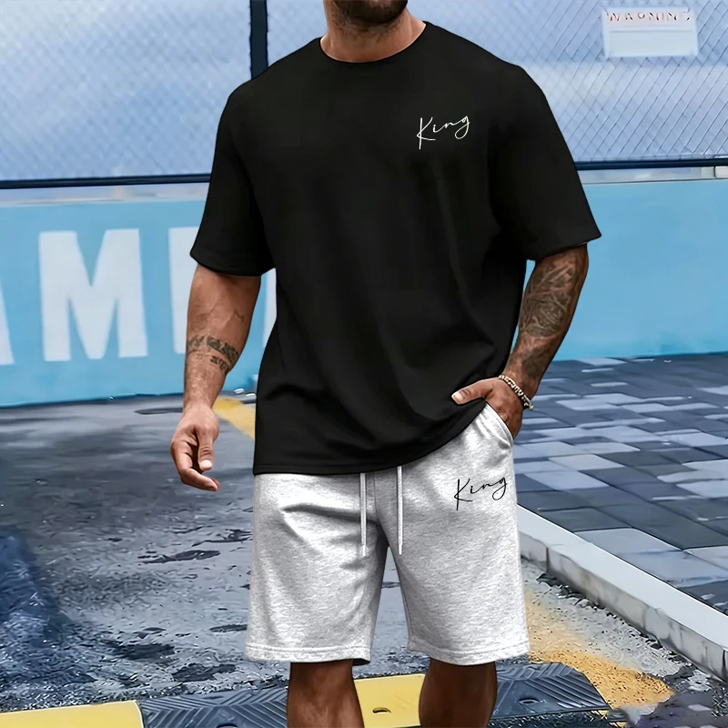 King Letter Men's Set Cotton T - Men Fashion King recension och pris