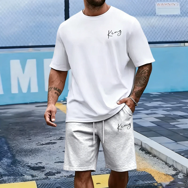 King Letter Men's Set Cotton T - Men Fashion King recension och pris