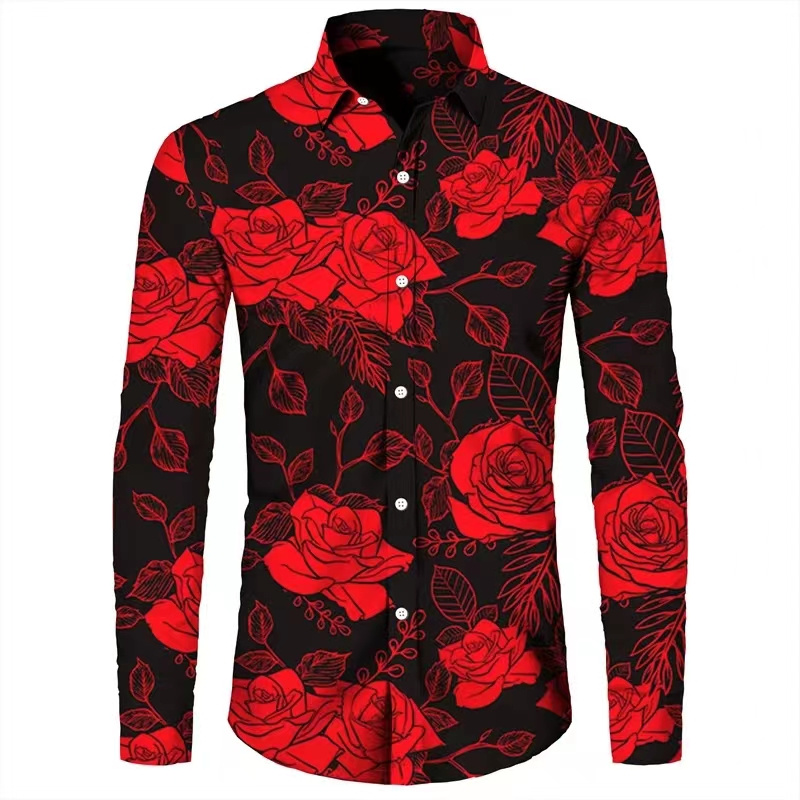 Fashion Flowers 3D Print Men's - Men'S Fashion recension och pris