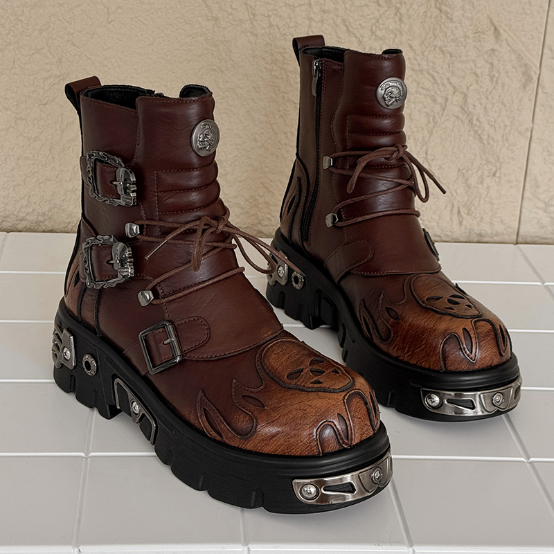 Men Height Increasing Punk Sty - Fashion Men'S Boots recension och pris