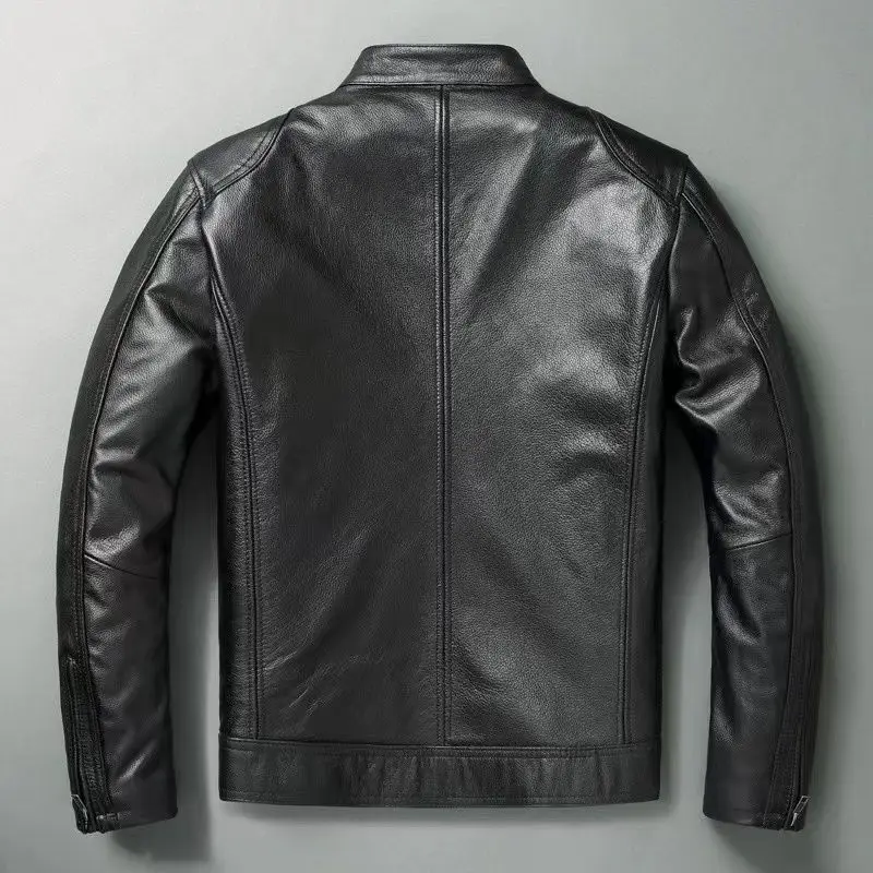 Genuine Leather Jacket Men 100 - Men'S Fashion Leather Jacket recension och pris