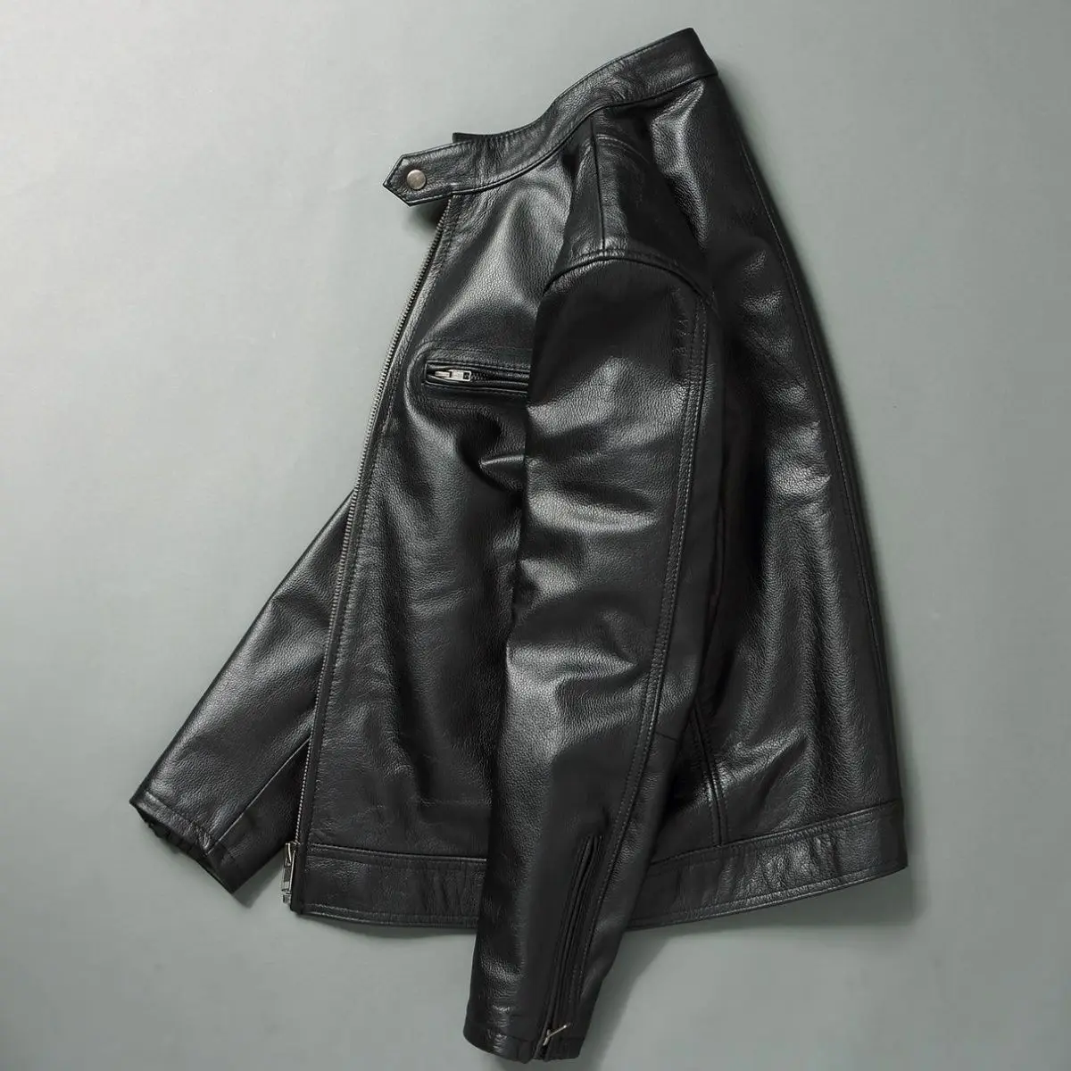 Genuine Leather Jacket Men 100 - Men'S Fashion Leather Jacket recension och pris