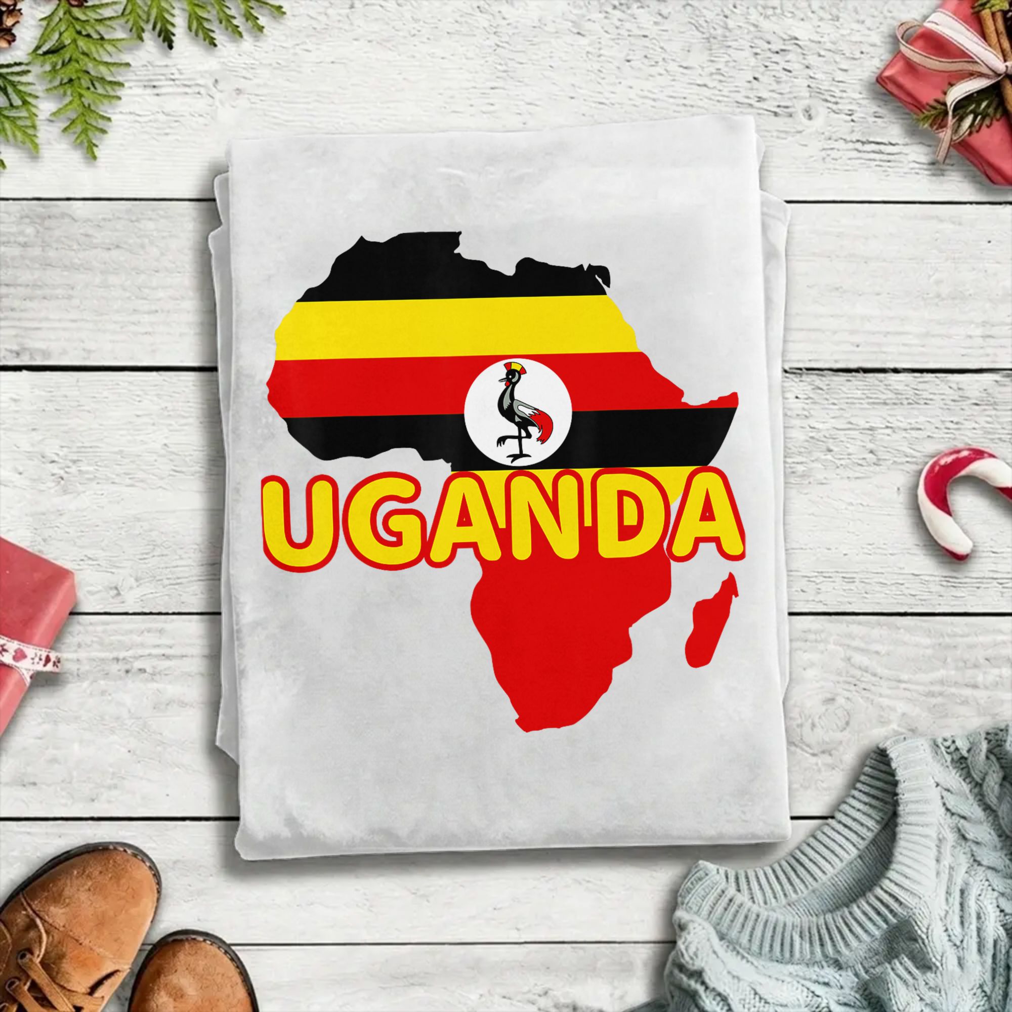 Uganda Ugandan Pride Flag Map  - Men Fashion Uganda recension och pris